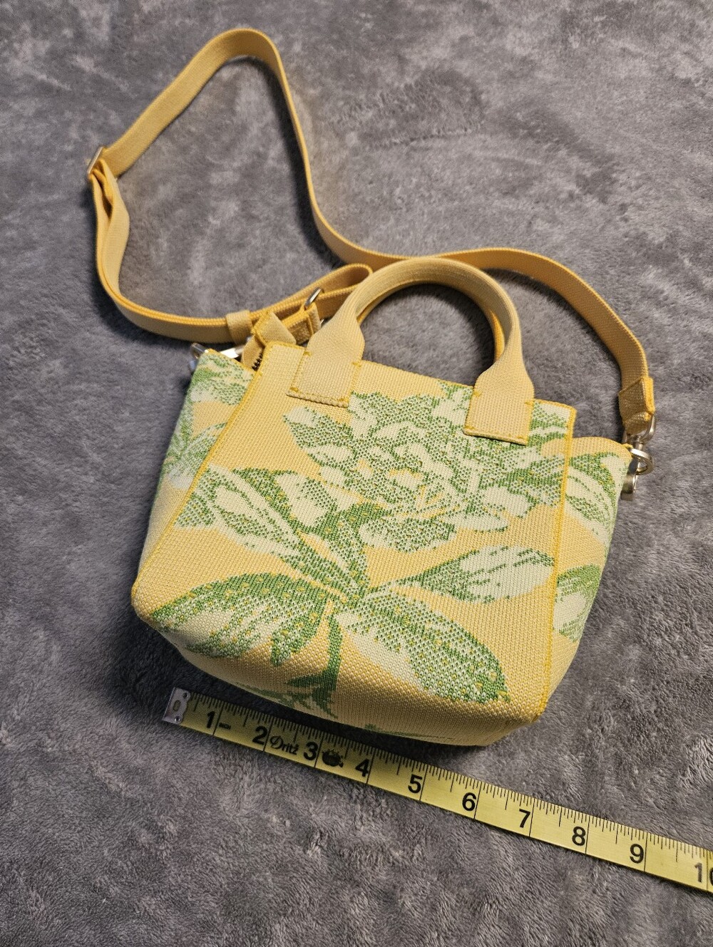 Rothy's The Mini Handbag Floral Limoncello Crossbody - Picture 2 of 6